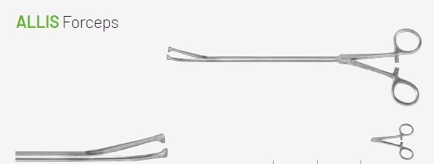 Plansza katalogowa VATS – Allis Forceps