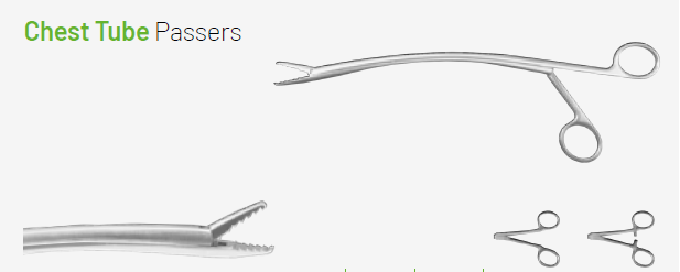 Plansza katalogowa VATS – Chest Tube Passers