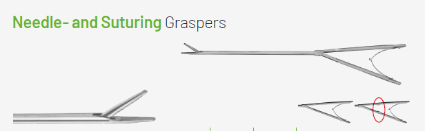 Plansza katalogowa VATS – Needle and Suturing Graspers